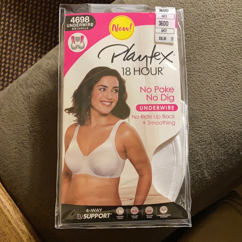 Playtex 18 hour No Poke No Dig underwire bra (36DD)